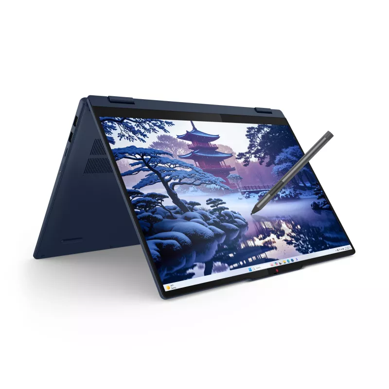 Lenovo IdeaPad 5 2-in-1 16IAL10 Intel Core Ultra 7 255U Híbrido (2-in-1) 40,6 cm (16 polegadas) ecrã tátil WUXGA 32 GB LPDDR5x-SDRAM 1 TB SSD Wi-Fi 6 (802.11ax) Windows 11 Home inglês azul