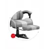 Cadeira gaming Huzaro FORCE 4.7 assento concha cinzento – tecido, assento e encosto almofadados, apoio de pés, peso máx. 140 kg, altura 113–123 cm