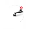 Cadeira gaming Huzaro FORCE 4.7 assento concha cinzento – tecido, assento e encosto almofadados, apoio de pés, peso máx. 140 kg, altura 113–123 cm