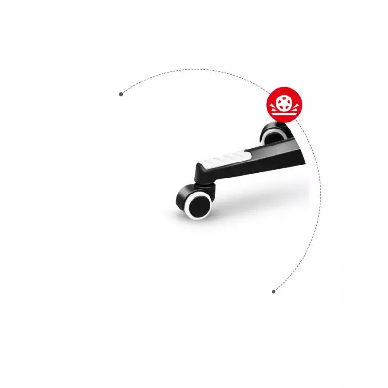 Cadeira gaming Huzaro FORCE 4.7 assento concha cinzento – tecido, assento e encosto almofadados, apoio de pés, peso máx. 140 kg, altura 113–123 cm