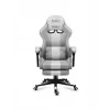 Cadeira gaming Huzaro FORCE 4.7 assento concha cinzento – tecido, assento e encosto almofadados, apoio de pés, peso máx. 140 kg, altura 113–123 cm