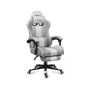 Cadeira gaming Huzaro FORCE 4.7 assento concha cinzento – tecido, assento e encosto almofadados, apoio de pés, peso máx. 140 kg, altura 113–123 cm