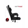 Cadeira gaming Huzaro FORCE 4.4 CARBON — assento desportivo almofadado em tecido, altura 115–125 cm, carga máx. 130 kg, base de aço, apoios de braços ajustáveis