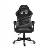 Cadeira gaming huzaro FORCE 4.4 com assento tipo concha preto cinzento — tecido mesh, máx. 130 kg, altura ajustável 45–55 cm, 5 rodas