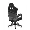 Cadeira gaming huzaro FORCE 4.4 com assento tipo concha preto cinzento — tecido mesh, máx. 130 kg, altura ajustável 45–55 cm, 5 rodas