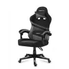 Cadeira gaming huzaro FORCE 4.4 com assento tipo concha preto cinzento — tecido mesh, máx. 130 kg, altura ajustável 45–55 cm, 5 rodas