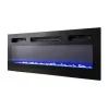 Móvel de TV Cama Meble EVA com lareira elétrica 180x40x52 cm grafite/grafite brilhante