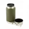 Garrafa térmica de almoço M-TAC UN-R02-750A 750 ml com colher de aço inoxidável dobrável, verde azeitona