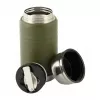 Garrafa térmica de almoço M-TAC UN-R02-750A 750 ml com colher de aço inoxidável dobrável, verde azeitona