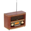 Rádio portátil Adler AD 1187 – FM, 10 W RMS, ecrã LCD, castanho, 300×140×210 mm
