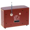 Rádio portátil Adler AD 1187 – FM, 10 W RMS, ecrã LCD, castanho, 300×140×210 mm
