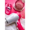 Secador de cabelo Adler AD 2259 — 1200 W, 2 velocidades, cabo dobrável, concentrador, rosa/branco