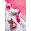 Secador de cabelo Adler AD 2259 — 1200 W, 2 velocidades, cabo dobrável, concentrador, rosa/branco