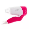 Secador de cabelo Adler AD 2259 — 1200 W, 2 velocidades, cabo dobrável, concentrador, rosa/branco