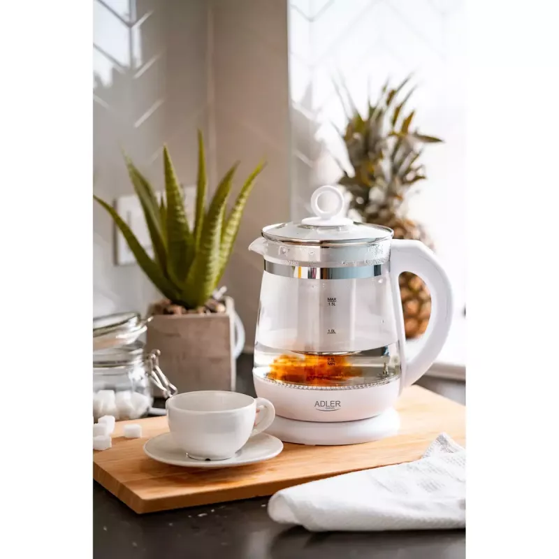 Chaleira elétrica Adler AD 1299 1,5 L 1850 W branca