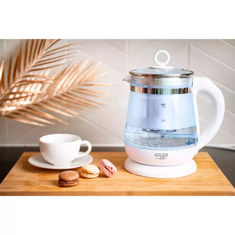 Chaleira elétrica Adler AD 1299 1,5 L 1850 W branca