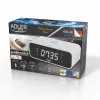 Despertador Adler AD 1192W – despertador de mesa compacto com carregador sem fios e entrada AUX, branco