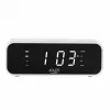 Despertador Adler AD 1192W – despertador de mesa compacto com carregador sem fios e entrada AUX, branco
