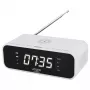 Despertador Adler AD 1192W – despertador de mesa compacto com carregador sem fios e entrada AUX, branco