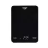 Balança de cozinha eletrónica Adler AD 3177b – capacidade de 10 kg, precisão de 1 g, preta, superfície de vidro