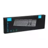 Teclado USB com fios IBOX Eris IKC2010G — tamanho completo 105 teclas, USB, cinzento/preto, resistente à água, cabo de 1,8 m