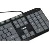 Teclado USB com fios IBOX Eris IKC2010G — tamanho completo 105 teclas, USB, cinzento/preto, resistente à água, cabo de 1,8 m