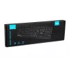 Teclado USB com fios IBOX Eris IKC2010B – tamanho completo 105 teclas, USB, resistente a salpicos, preto