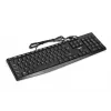 Teclado USB com fios IBOX Eris IKC2010B – tamanho completo 105 teclas, USB, resistente a salpicos, preto