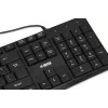 Teclado USB com fios IBOX Eris IKC2010B – tamanho completo 105 teclas, USB, resistente a salpicos, preto
