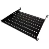 Prateleira para rack Alantec SA-P-19-1U-550-4-C-02 preta aço 19 polegadas 550 mm