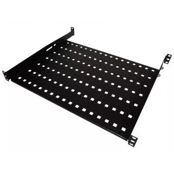 Prateleira para rack Alantec SA-P-19-1U-550-4-C-02 preta aço 19 polegadas 550 mm