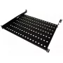 Prateleira para rack Alantec SA-P-19-1U-550-4-C-02 preta aço 19 polegadas 550 mm