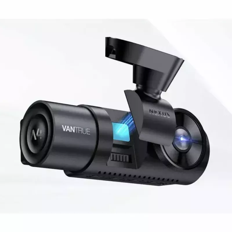 Dashcam VANTRUE N4 PRO dashcam de 3 canais, câmara principal 3840×2160, 165° frontal, 160° interior, GPS, Wi‑Fi, ecrã IPS, MicroSD até 512GB