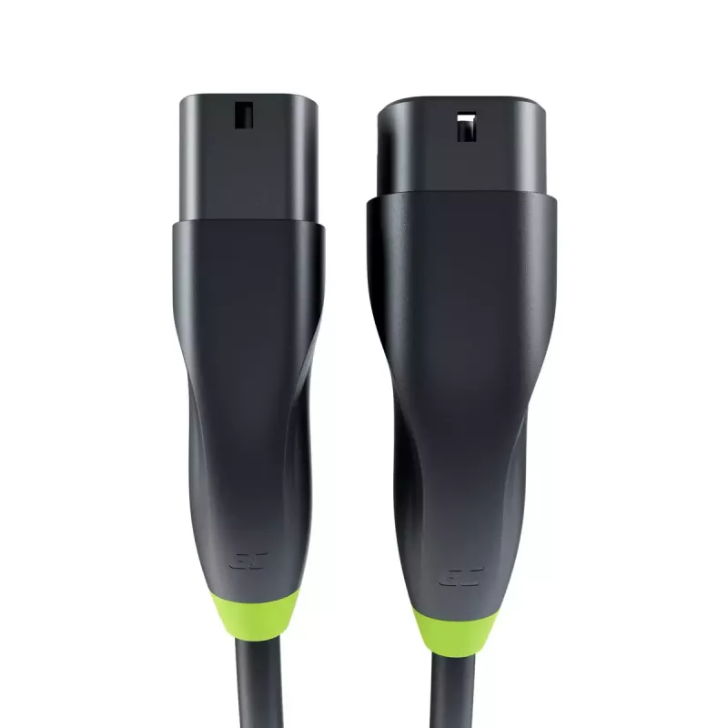 Green Cell Snap Type 2 cabo de carregamento para veículos elétricos, 11 kW, 7 m