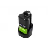 Bateria para aparafusadora Green Cell PTBO12V3 — Li-Ion 3 Ah, dimensões 5,1×4,7×8,6 cm