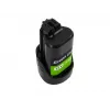 Bateria para aparafusadora Green Cell PTBO12V3 — Li-Ion 3 Ah, dimensões 5,1×4,7×8,6 cm