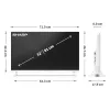 Sharp LC-32HF2265EW 81,3 cm (32 polegadas) HD Smart TV WLAN branco