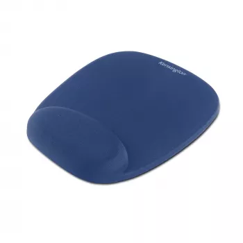 Kensington tapete de rato em espuma com apoio de pulso integrado azul, azul, monocromático, espuma, apoio de pulso