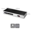 StarTech.com dock USB-C e USB-A - Dock dual-monitor 4K 60Hz DisplayPort + HDMI - Estação de acoplamento USB 3.0 híbrida para portáteis USB-C ou USB-A - 6x USB Type-A, GbE - USB 3.1 Gen 1 - Mac/Windows