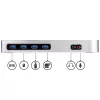 StarTech.com dock USB-C e USB-A - Dock dual-monitor 4K 60Hz DisplayPort + HDMI - Estação de acoplamento USB 3.0 híbrida para portáteis USB-C ou USB-A - 6x USB Type-A, GbE - USB 3.1 Gen 1 - Mac/Windows