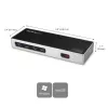 StarTech.com dock USB-C e USB-A - Dock dual-monitor 4K 60Hz DisplayPort + HDMI - Estação de acoplamento USB 3.0 híbrida para portáteis USB-C ou USB-A - 6x USB Type-A, GbE - USB 3.1 Gen 1 - Mac/Windows