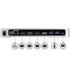 StarTech.com dock USB-C e USB-A - Dock dual-monitor 4K 60Hz DisplayPort + HDMI - Estação de acoplamento USB 3.0 híbrida para portáteis USB-C ou USB-A - 6x USB Type-A, GbE - USB 3.1 Gen 1 - Mac/Windows