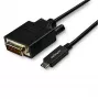 StarTech.com cabo USB-C para DVI de 10ft (3m) – 1080p (Single Link) cabo adaptador USB Type-C (DP Alt Mode HBR2) para DVI-Digital vídeo – Funciona com Thunderbolt 3 – Portátil para monitor/ecrã DVI