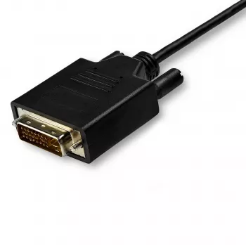 StarTech.com cabo USB-C para DVI de 10ft (3m) – 1080p (Single Link) cabo adaptador USB Type-C (DP Alt Mode HBR2) para DVI-Digital vídeo – Funciona com Thunderbolt 3 – Portátil para monitor/ecrã DVI