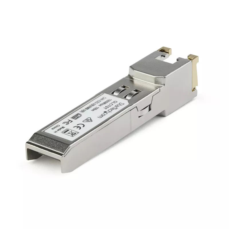 StarTech.com módulo SFP compatível com Juniper SFP-1GE-T – 1000BASE-T – SFP para RJ45 Cat6/Cat5e – 1GE Gigabit Ethernet SFP – RJ-45 100 m
