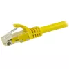 StarTech.com cabo Ethernet CAT6 de 7,5m - Amarelo cabo Ethernet Gigabit CAT 6 - 250MHz 100W PoE RJ45 UTP cabo de rede/patch sem patilha com alívio de tensão testado individualmente