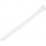 StarTech.com abraçadeiras reutilizáveis de 15 cm – 7 mm de largura, 35 mm de diâmetro de feixe, 22 kg de resistência à tração, abraçadeiras de nylon removíveis, interior/exterior, 94V-2/UL listado, 100 unidades – Branco