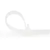 StarTech.com abraçadeiras reutilizáveis de 15 cm – 7 mm de largura, 35 mm de diâmetro de feixe, 22 kg de resistência à tração, abraçadeiras de nylon removíveis, interior/exterior, 94V-2/UL listado, 100 unidades – Branco