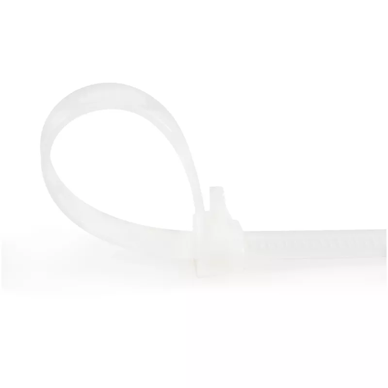 StarTech.com abraçadeiras reutilizáveis de 15 cm – 7 mm de largura, 35 mm de diâmetro de feixe, 22 kg de resistência à tração, abraçadeiras de nylon removíveis, interior/exterior, 94V-2/UL listado, 100 unidades – Branco