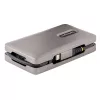 StarTech.com adaptador multiporta USB-C, 4K 60Hz HDMI 2.0b, HDR, hub USB 3.2 Gen 2 10Gbps (2xUSB-C, 1xUSB-A), 100W PD Pass-Through, Mini Travel Dock, cabo de 12 polegadas/30cm, estação de acoplamento para portátil